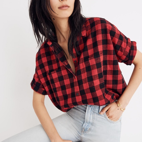 Madewell Tops - NWT Madewell Buffalo Check Courier Shirt